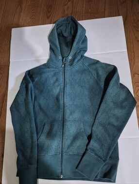 Ladies Denver Hayes Hyper Dri Teal Zip-Up Hooded Sweater Size L